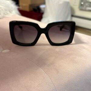 CHANEL Black Oversized Sunglasses NWOT